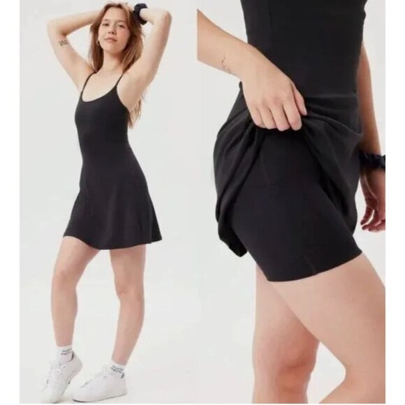 Girlfriend Collective Float Juliet Dress Women's Size Small in Black New W/ Tag! - Picture 1 of 7
